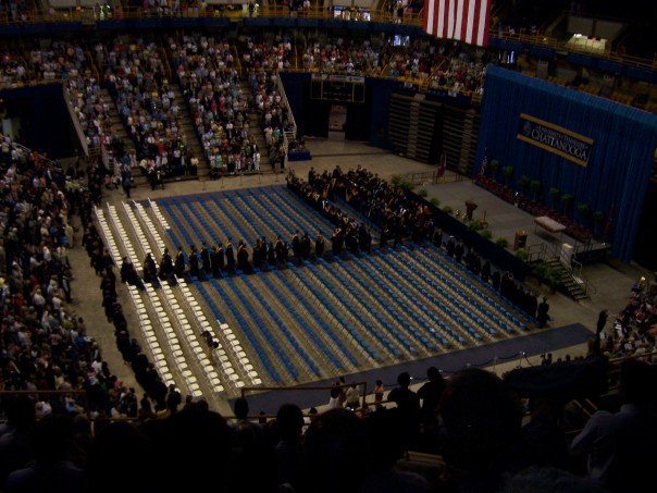 Marching toward an unknown future.